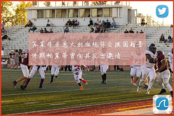苏莱母亲意大利血统符合换国籍条件斯帕莱蒂曾向其发出邀请